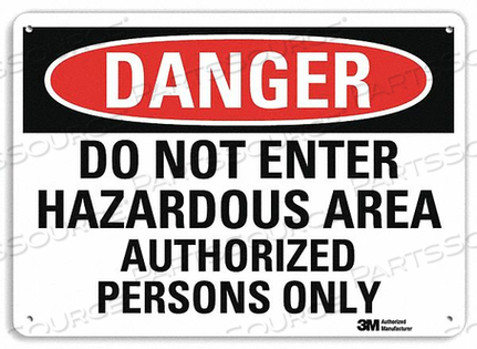 OEM#: U3-1320-RA_14X10DANGER SIGN 4 HOLE MOUNT 14INWX10INH by Lyle Signs Inc.
