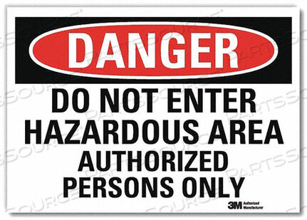 OEM#: U3-1320-RD_7X5DANGER SIGN SELF-ADHESV MOUNT 7INWX5INH by Lyle Signs Inc.