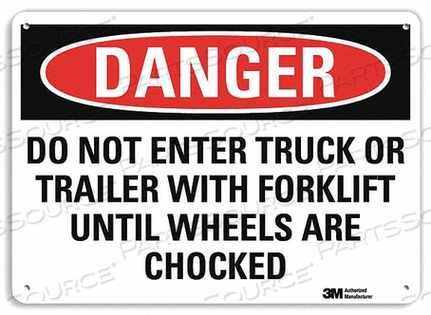 OEM#: U3-1322-NA_14X10DANGER SIGN 14 W 10 H 0.040 THICKNESS by Lyle Signs Inc.