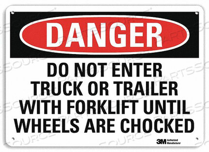 OEM#: U3-1323-RA_10X7DANGER SIGN 4 HOLE MOUNT 10IN W X 7IN H by Lyle Signs Inc.