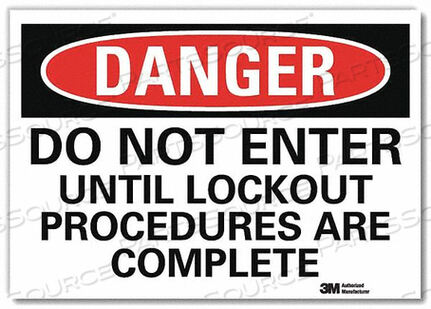 OEM#: U3-1324-RD_10X7DANGER SIGN SELF-ADHESV MOUNT 10INWX7INH by Lyle Signs Inc.