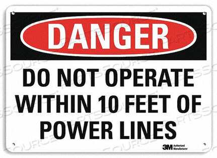 OEM#: U3-1342-RA_14X10DANGER SIGN 4 HOLE MOUNT 14INWX10INH by Lyle Signs Inc.