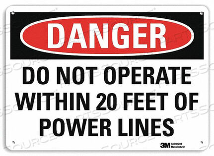 OEM#: U3-1343-NA_10X7DANGER SIGN 10 W 7 H 0.040 THICKNESS by Lyle Signs Inc.