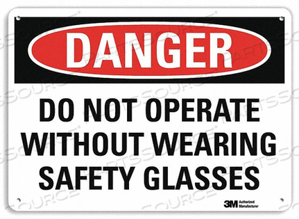 OEM#: U3-1350-RA_10X7DANGER SIGN 4 HOLE MOUNT 10IN W X 7IN H by Lyle Signs Inc.
