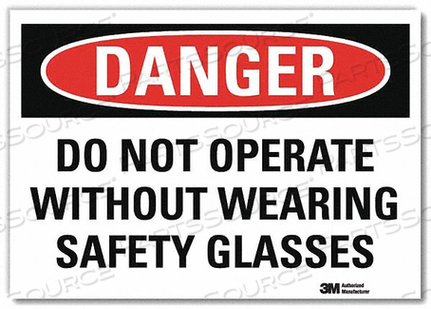 OEM#: U3-1350-RD_7X5DANGER SIGN SELF-ADHESV MOUNT 7INWX5INH by Lyle Signs Inc.