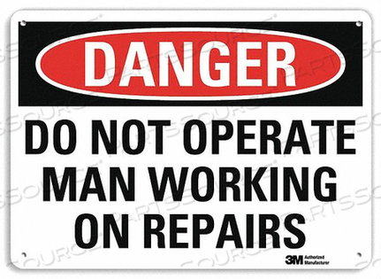 OEM#: U3-1351-RA_10X7DANGER SIGN 4 HOLE MOUNT 10IN W X 7IN H by Lyle Signs Inc.