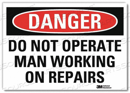 OEM#: U3-1351-RD_10X7DANGER SIGN SELF-ADHESV MOUNT 10INWX7INH by Lyle Signs Inc.