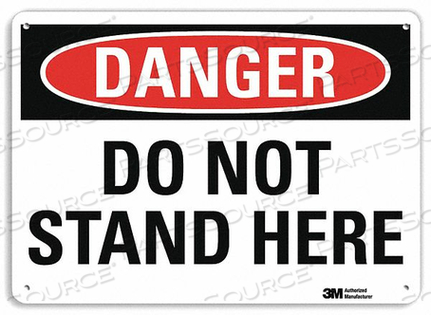 OEM#: U3-1360-NA_14X10DANGER SIGN 14 W 10 H 0.040 THICKNESS by Lyle Signs Inc.