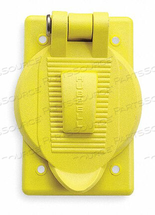 OEM#: HBL74CM25WOAWEATHERPROOF COVER VERTICAL YELLOW by Hubbell Incorporated, Wiring Device-Kellums