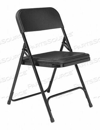 OEM#: 810FOLDING CHAIR PLASTIC BLACK PK4 by National Public Seating
