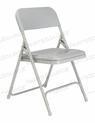 OEM#: 802FOLDING CHAIR PLASTIC GRAY PK4 by National Public Seating