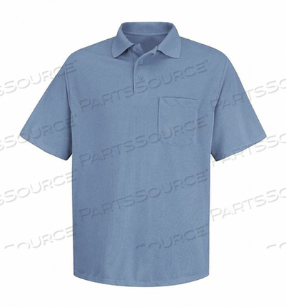 MNS MEDIUM BLUE SS PKT POLO