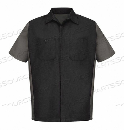 U SS 65/35 CREW SHIRT - BLK/CHARC XXL