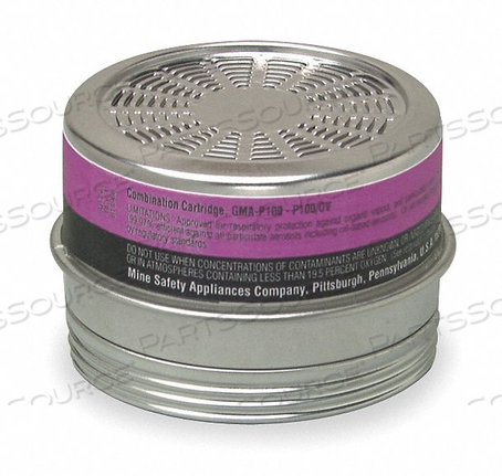 OEM#: 815178COMFO RESPIRATOR CARTRIDGE, OV/PARTICULATES, COMFO RESPIRATORS, NIOSH COLOR CODE BLACK/MAGENTA by MSA Safety Sales, LLC