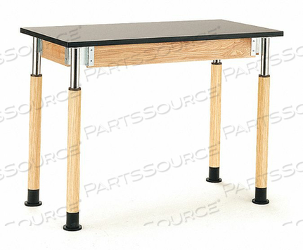 ADJUSTABLEHEIGHTLABTABLE 24X48 OAK