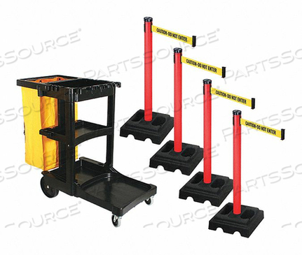 OEM#: PSBK302PRD-CAUBARRIER SYSTEMS POST RED 10 FT BELT by VISIONTRON Corp.