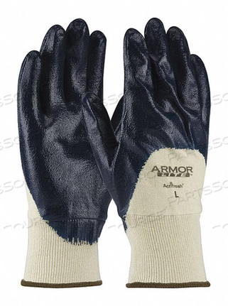 COATED SUPPORTED GLOVES BLU XS PK12