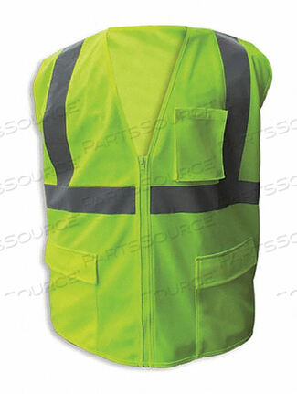 OEM#: SV-510FRZ2-2XLSAFETY VEST LIME FR SLV STRP ZIP 2XL 2PK by Jaydee Group
