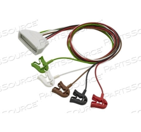 OEM#: 98980317183185CM 5 LEAD PINCH/GRABBER MX40 PATIENT CABLE by Philips Healthcare