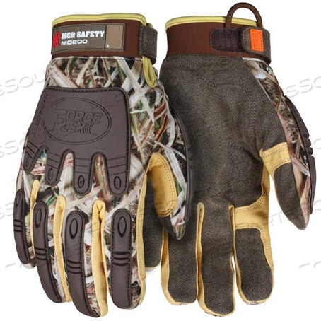 OEM#: MO200MMO200M MCR SAFETY FORCEFLEX MECHANICS GLOVES, MEDIUM, SYNTHETIC, BROWN by MCR Safety