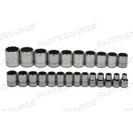 OEM#: JHWMSS-24RCMSS-24RC WILLIAMS SOCKET SET, 24 PIECES, 1/2 INCH DRIVE, SHALLOW, 12 POINT by Snap-on Incorporated