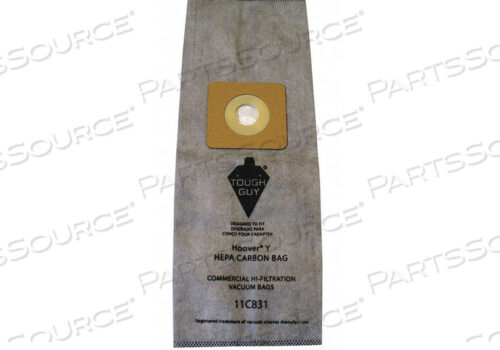 OEM#: 11C831VACUUM BAG CLOTH 3-PLY REUSABLE PK3 by Tough Guy