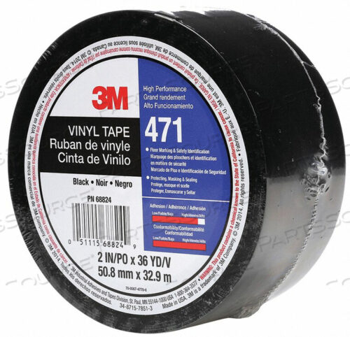 OEM#: 471D7624 MARKING TAPE 2IN W 108 FT L BLACK by 3M Consumer