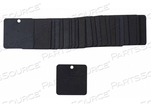 OEM#: 87619BLK TAG 1-1/2 X 1-1/2 IN BK AL SQ PK25 by Brady Americas