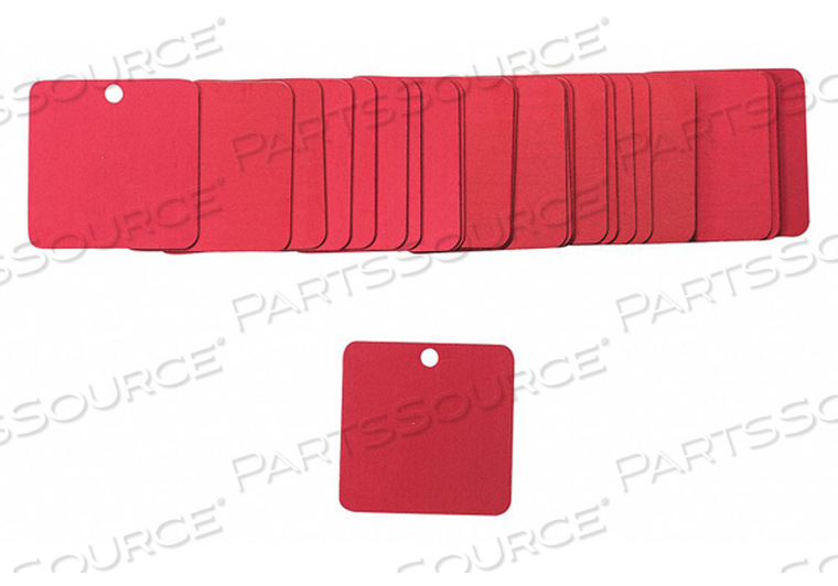 OEM#: 87640BLK TAG 2 X 2 IN R AL SQ 3/16 IN PK25 by Brady Americas