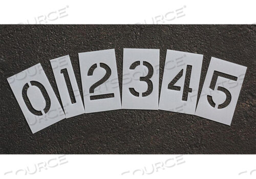 OEM#: STL-116-8040PAVEMENT STENCIL 4 IN NUMBER KIT 1/16 by RAE Products & Chemicals Corp.