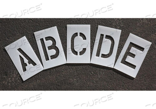 OEM#: STL-108-8025PAVEMENT STENCIL 2 IN ALPHABET KIT 1/8 by RAE Products & Chemicals Corp.