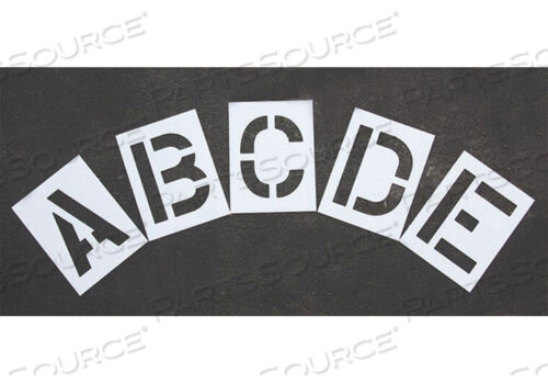 OEM#: STL-108-8125PAVEMENT STENCIL 12 IN ALPHABET KIT 1/8 by RAE Products & Chemicals Corp.