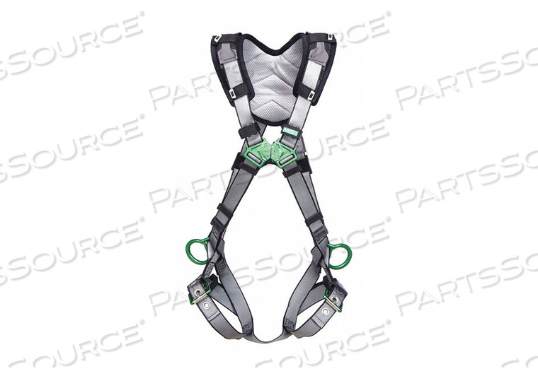 OEM#: 10194908V-FIT HARNESS, BACK & HIP D-RINGS, TONGUE BUCKLE LEG STRAPS, EXTRA SMALL by MSA Safety Sales, LLC