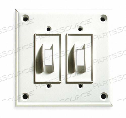 OEM#: TPDSHIGH SECURITY DOUBLE SWITCH COVER PLATE, W/HARDWARE by Cortech