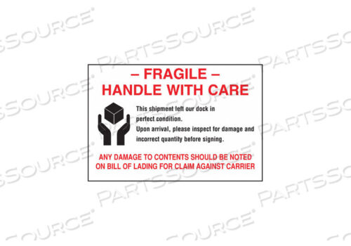 OEM#: 16U992INSTRUCTIONAL LABEL CARE PK50 by Tapecase