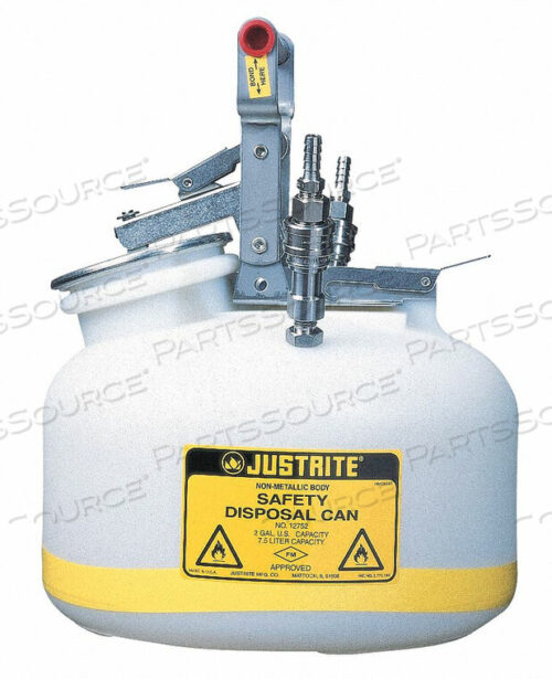 OEM#: TF12752HPLC WASTE CAN 2 GAL. PTFE by Justrite