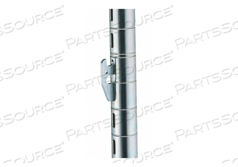 OEM#: 74UPQMETRO 74UPQ QWIKSLOT MOBILE-READY WIRE SHELVING POST, BRITE, 74H by Intermetro Industries (Emerson)