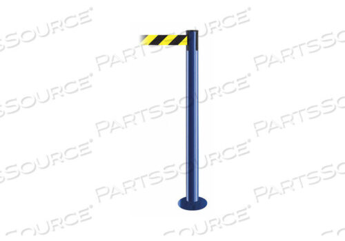 OEM#: 889F-23-23-STD-NO-D4X-CFIXED BARRIER POST WITH BELT BLUE by Tensabarrier