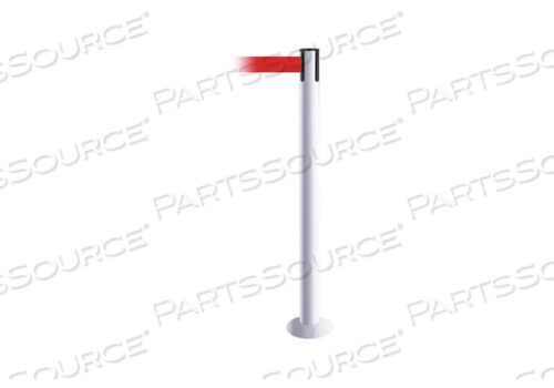 OEM#: 889F-32-32-MAX-NO-R5X-CFIXED BARRIER POST W/ BELT 13 FT L RED by Tensabarrier