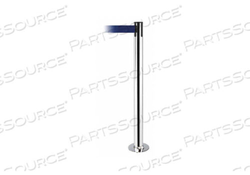 OEM#: 889F-1P-1P-STD-NO-L5X-CFIXED BARRIER POST WITH BELT BLUE by Tensabarrier