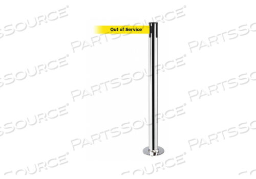 OEM#: 889F-3P-3P-STD-NO-YEX-CFIXED BARRIER POST WITH BELT 7-1/2 FT L by Tensabarrier