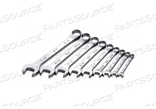 OEM#: 86011COMBO WRENCH SET CHROME 1/4-3/4 IN. 9 PC by SK Professional Tools