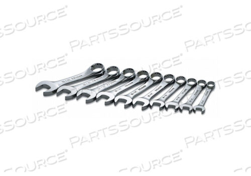 OEM#: 86240COMBO WRENCH SET SHORT 10-19MM 10 PC by SK Professional Tools