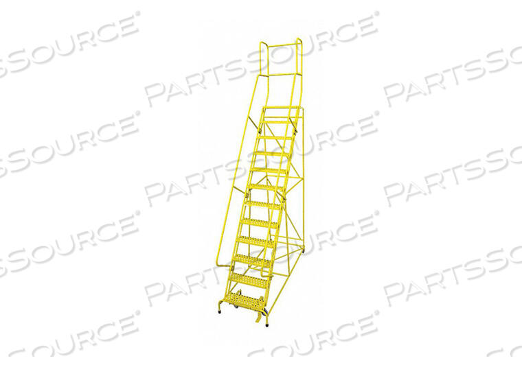 OEM#: 1512R2632A1E30B4W4C2P3ROLLING LADDER STEEL 162IN. H. YELLOW by Cotterman