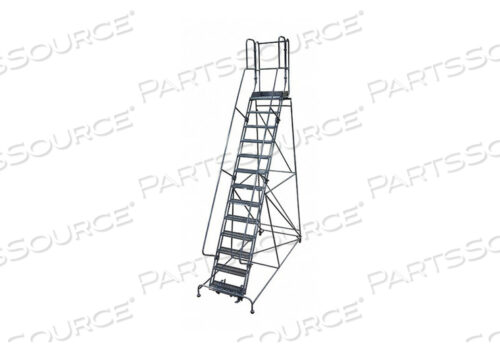 ROLLING LADDER STEEL 172IN. H. GRAY