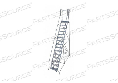 OEM#: 1515R3242A1E30B4W4C1P3ROLLING LADDER STEEL 192IN. H. GRAY by Cotterman