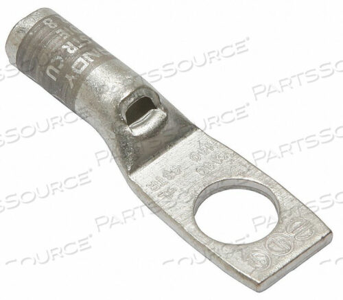 OEM#: YA4CLBOXLUG, COMPRESSION, COPPER, 1 HOLE, 1/4 IN., 4 AWG, GRAY by Burndy