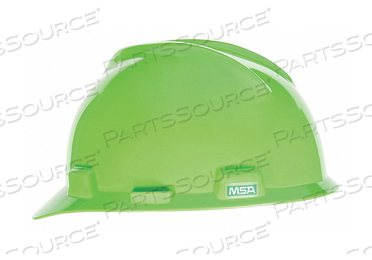 OEM#: 815558V-GARD SLOTTED CAP WITH STAZ-ON SUSPENSION, BRIGHT LIME GREEN by MSA Safety Sales, LLC