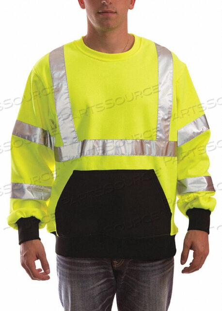 HI-VIS CREW SWEATSHIRT CL. 3 LIME M