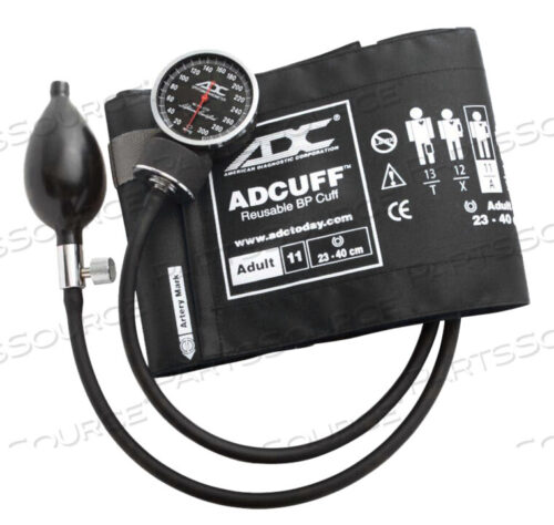 OEM#: 720-11ABKANEROID SPHYGMOMANOMETER, BLACK, ADULT by American Diagnostic Corporation (ADC)